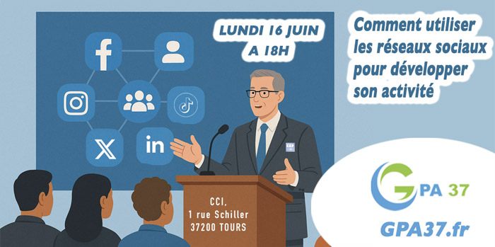Image conférence Eric SCICLUNA CEP-SOCOTIC à l'occsion de l'AG du GPA 37 le 16 juin à 18h