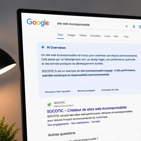 Photo illustrant le bouleversement du référencement avec l'arrivée de l'AI Overviews | Actu CEP-SOCOTIC