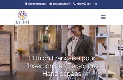 un nouveau site web pour l'UFIPH L'Union Française pour l'Insertion des Personnes Handicapées