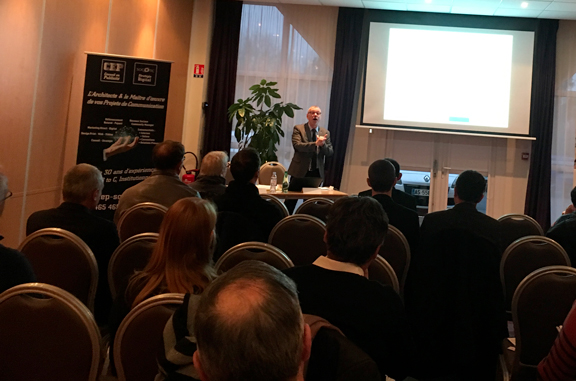 Photo conférence Eric SCICLUNA en compagnie du Président et Vice-Président du GPA 37