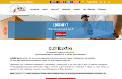 Un noveau site web pour la CLCV Touraine conçu par CEP SOCOTIC et un plan de communication annuel pour promotionner ses différentes actions